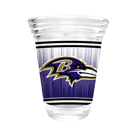 Baltimore Ravens 2oz. Round Party Shot Glass