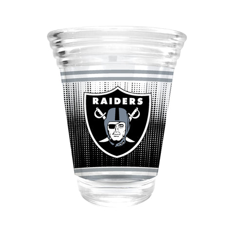 Las Vegas Raiders 2oz. Round Party Shot Glass