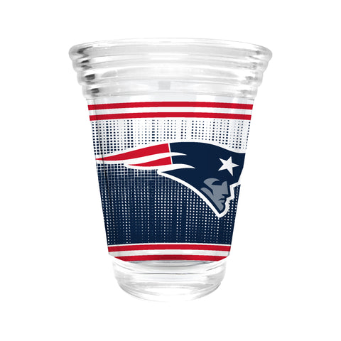 New England Patriots 2oz. Round Party Shot Glass