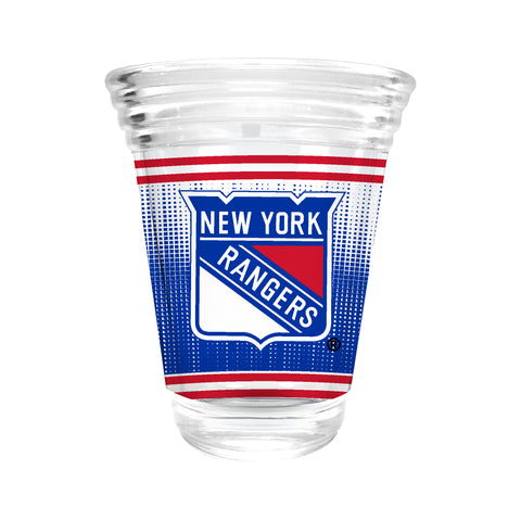 New York Rangers 2oz. Round Party Shot Glass
