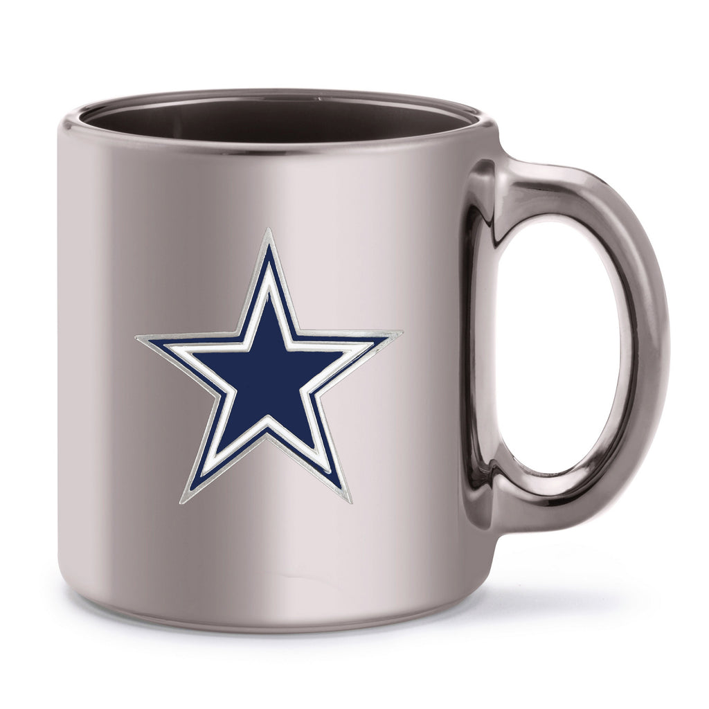 Dallas Cowboys Metallic Chrome Coffee Mug