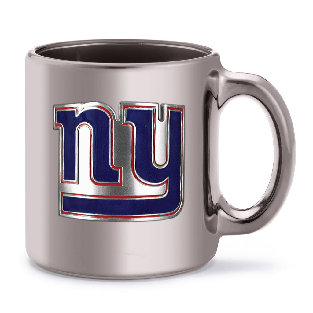 New York Giants Metallic Chrome Coffee Mug