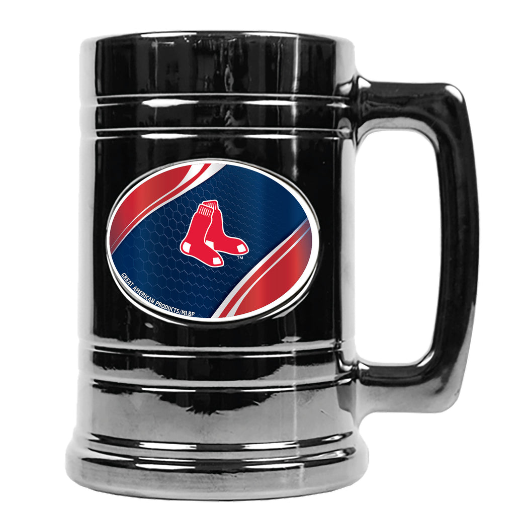 Boston Red Sox Metallic Chrome Indent Tankard