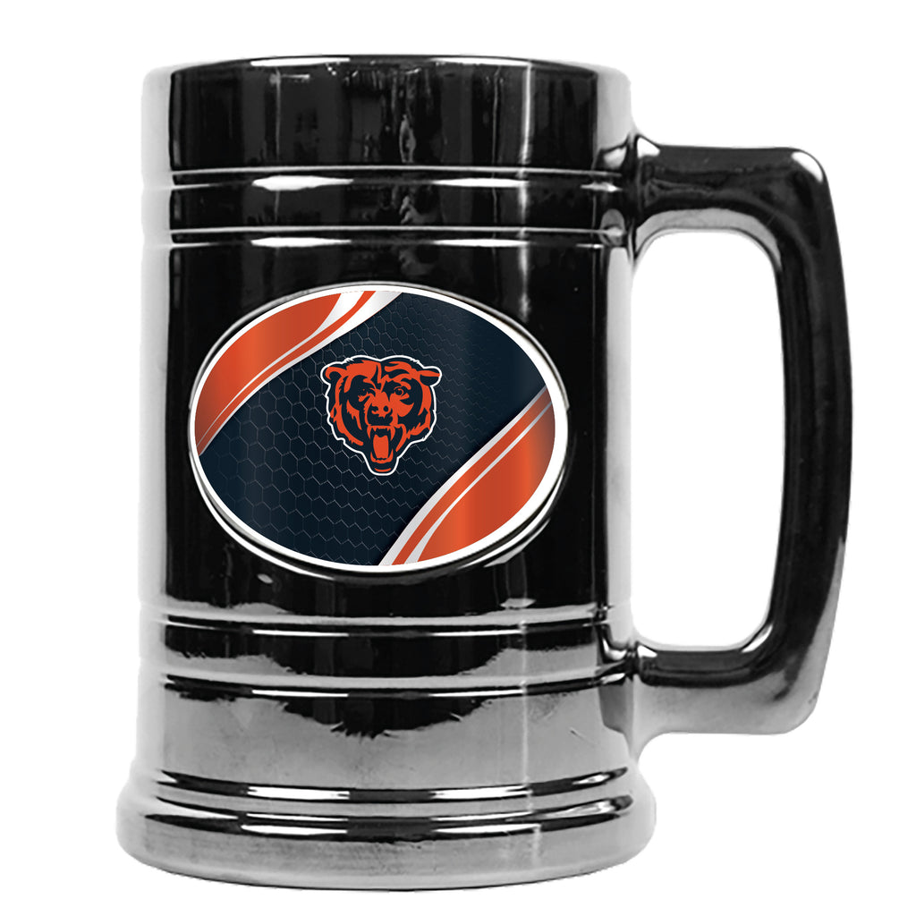 Chicago Bears Metallic Chrome Indent Tankard