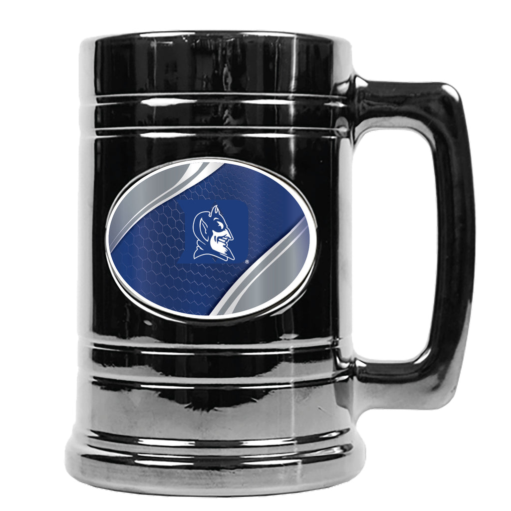 Duke Blue Devils Metallic Chrome Indent Tankard