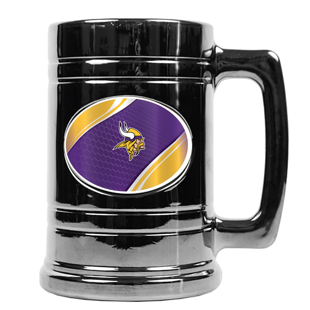 Minnesota Vikings Metallic Chrome Indent Tankard