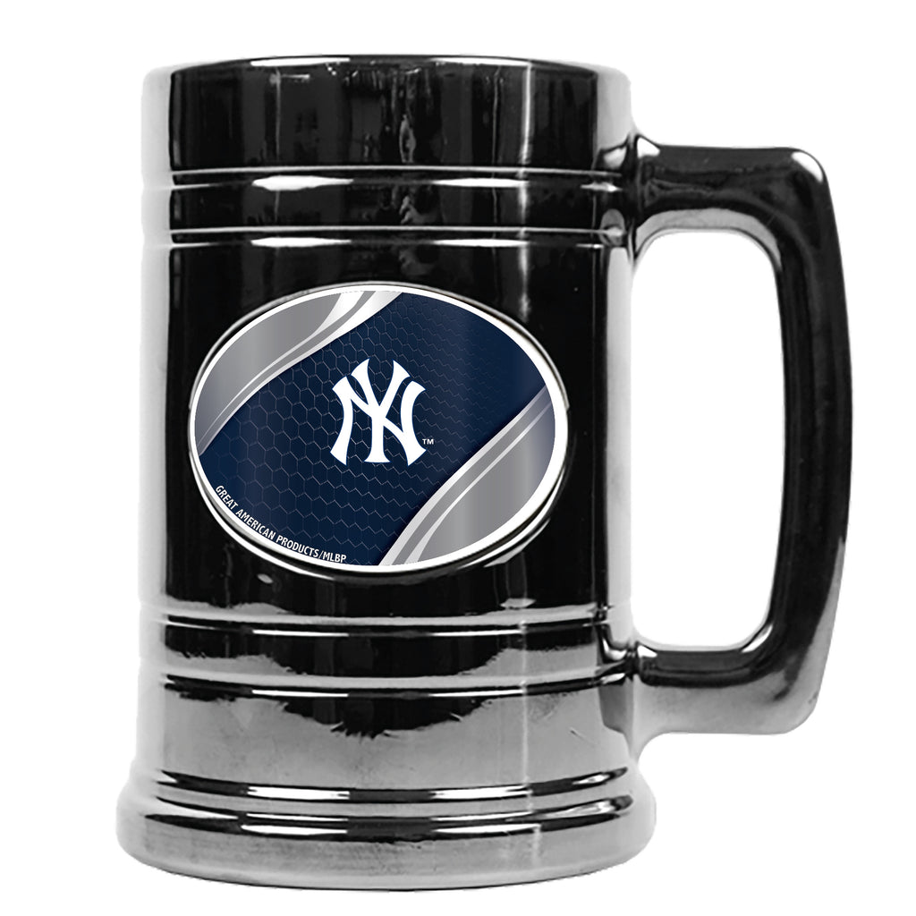 New York Yankees Metallic Chrome Indent Tankard