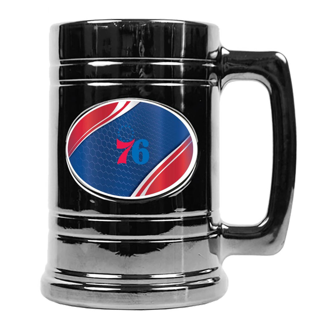 Philadelphia 76ers Metallic Chrome Indent Tankard
