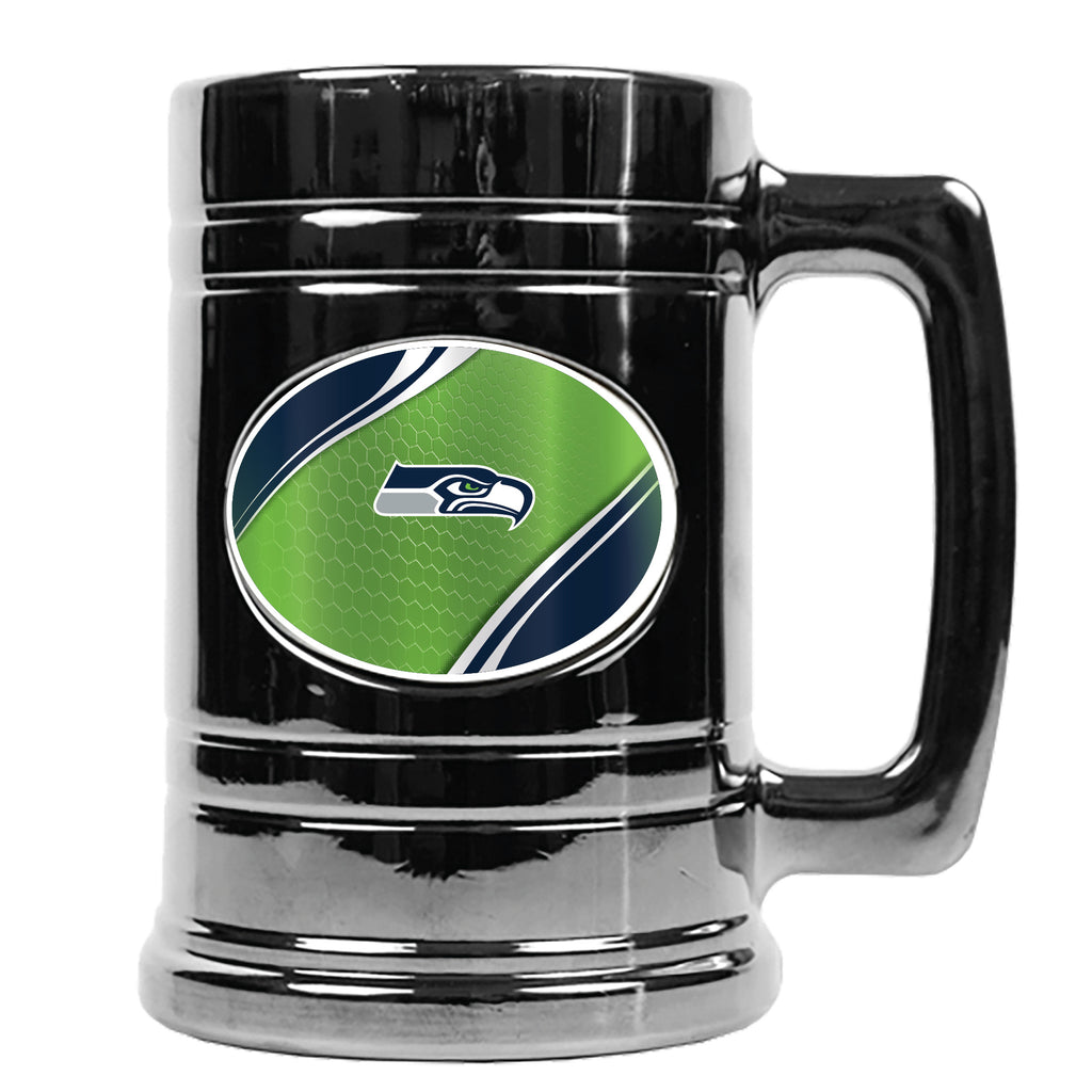 Seattle Seahawks Metallic Chrome Indent Tankard