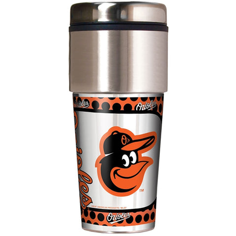 Baltimore Orioles 16oz Metallic Coffee Travel Mug