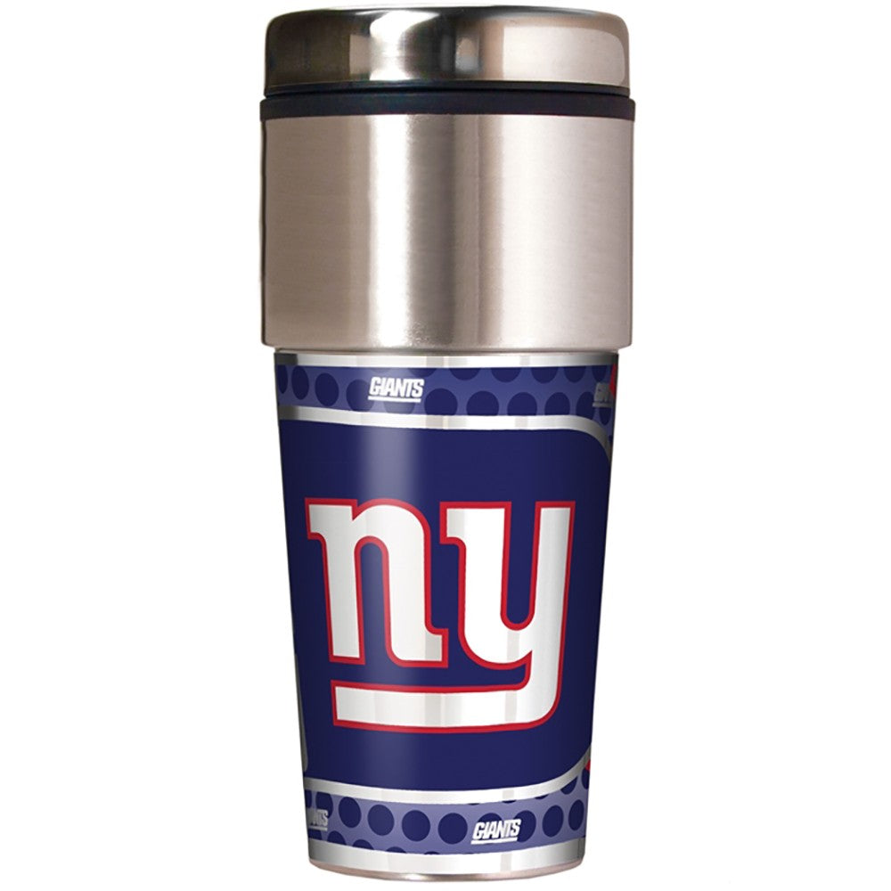 New York Giants 16oz Metallic Coffee Travel Mug