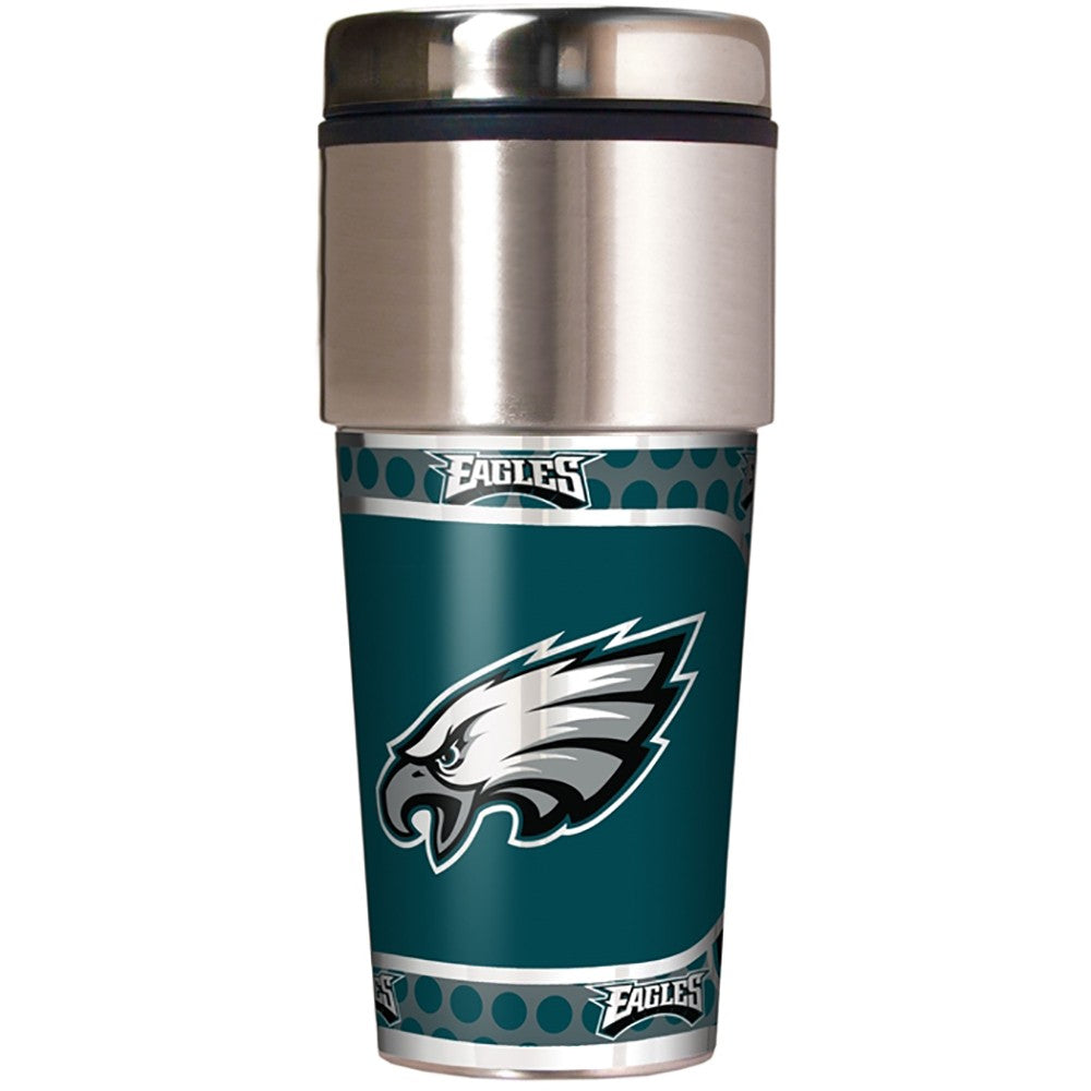 Philadelphia Eagles 16oz Metallic Coffee Travel Mug