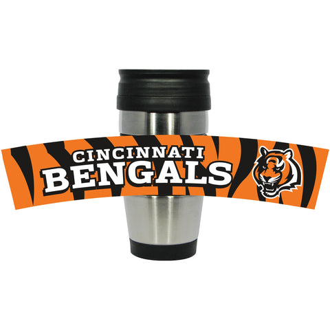 Cincinnati Bengals 15oz PVC Wrap Travel Mug