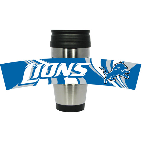Detroit Lions 15oz PVC Wrap Travel Mug