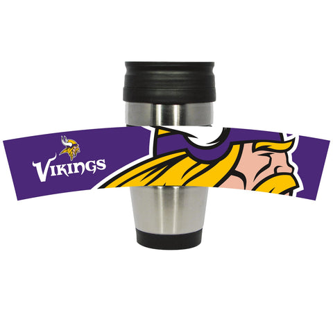 Minnesota Vikings 15oz PVC Wrap Travel Mug
