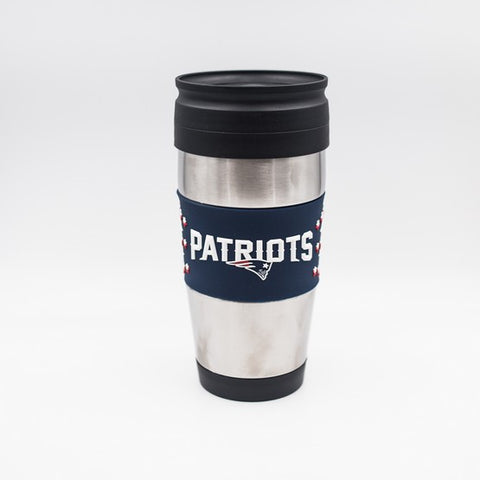 New England Patriots 15oz PVC Wrap Travel Mug