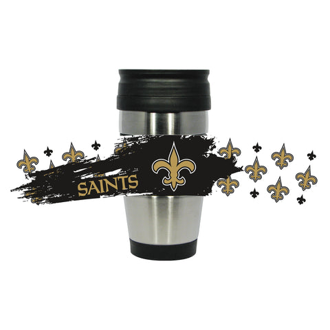New Orleans Saints 15oz PVC Wrap Travel Mug