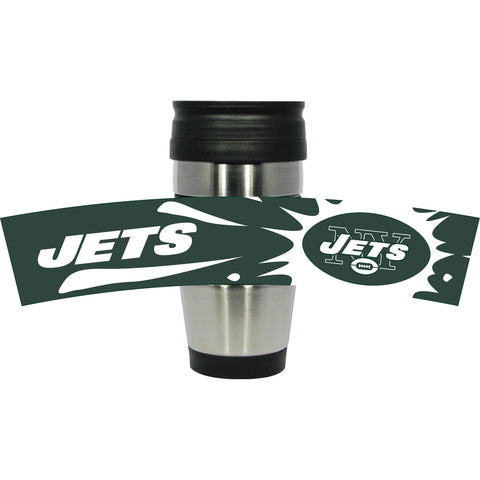 New York Jets 15oz PVC Wrap Travel Mug