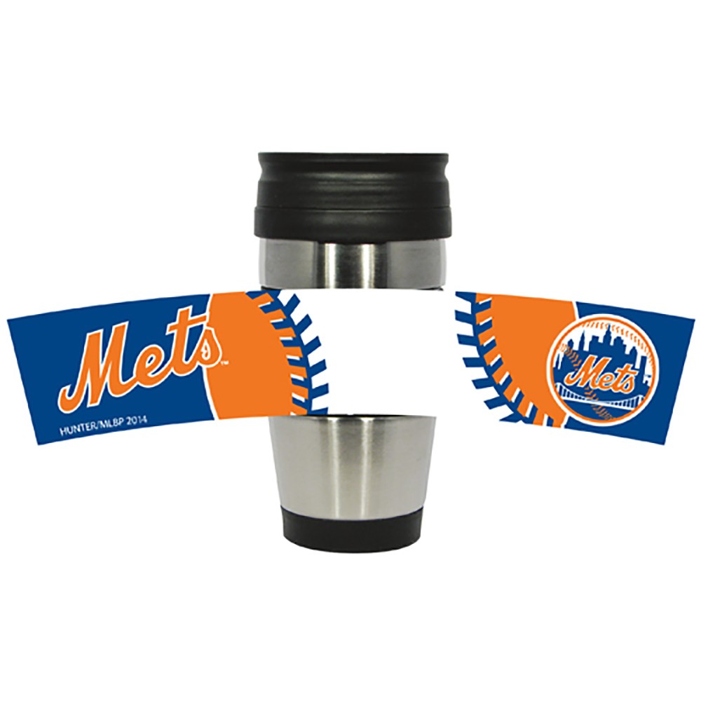 New York Mets 15oz PVC Wrap Travel Mug