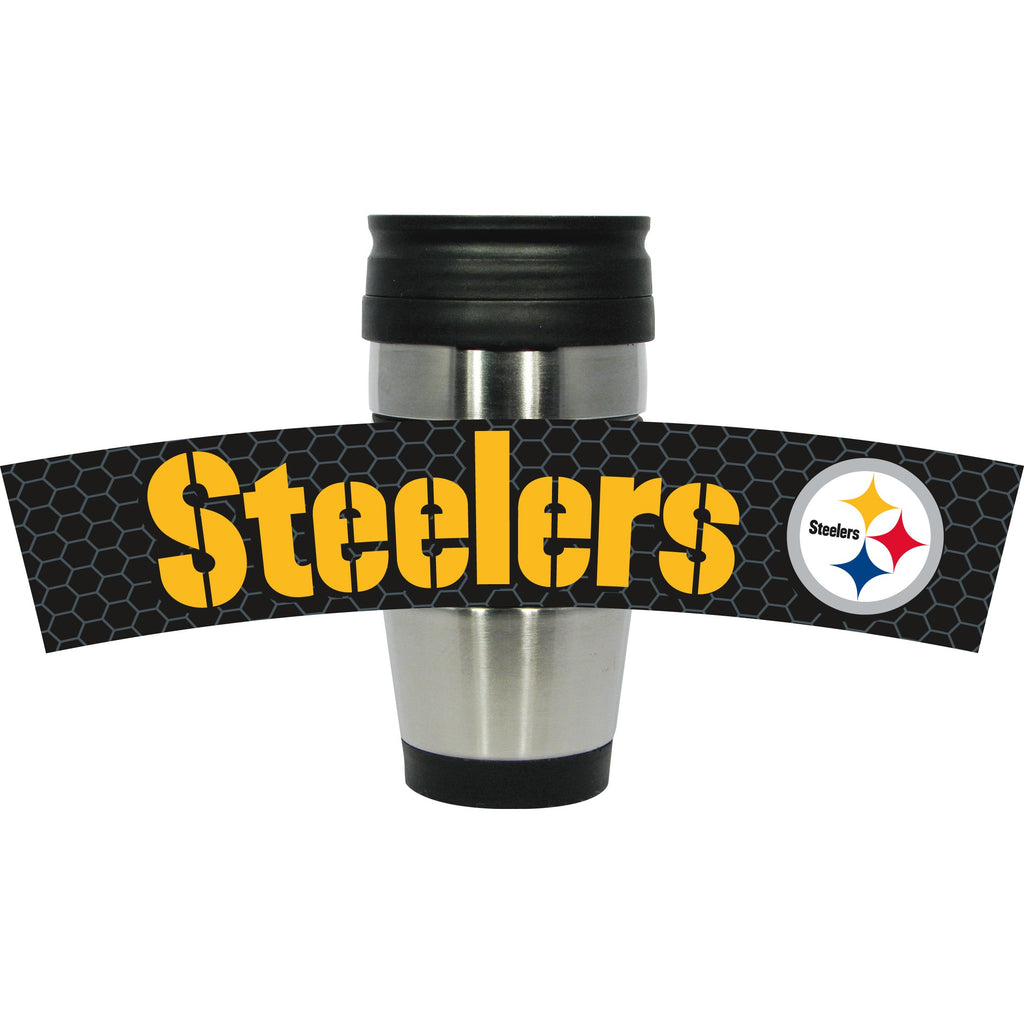 Pittsburgh Steelers 15oz PVC Wrap Travel Mug