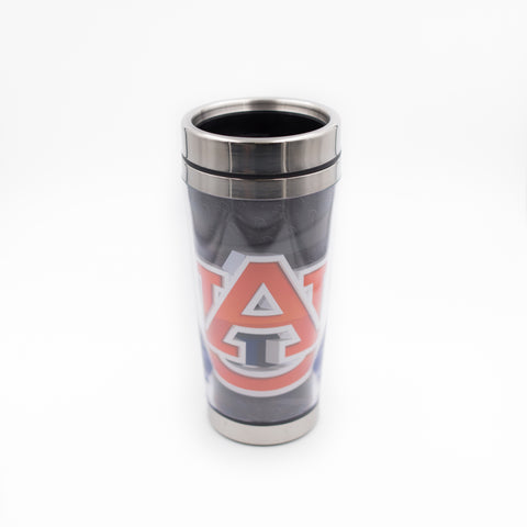 Auburn Tigers Stainless Steel Tumbler with Clear Insert