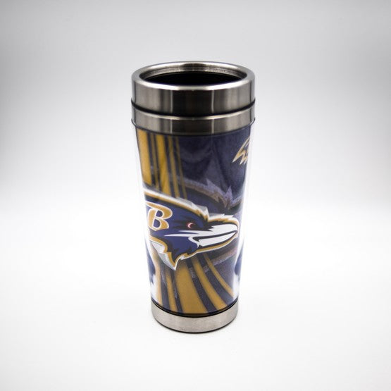 Baltimore Ravens Stainless Steel Tumbler with Clear Insert