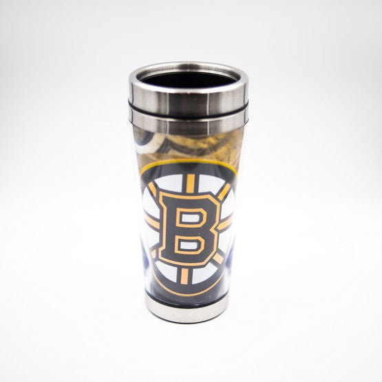 Boston Bruins Stainless Steel Tumbler with Clear Insert