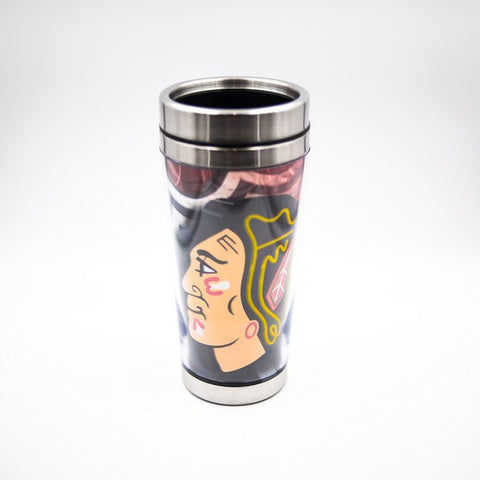Chicago Blackhawks Stainless Steel Tumbler with Clear Insert