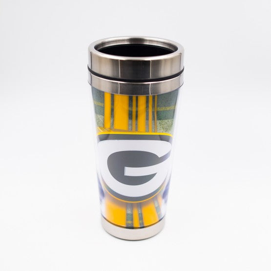 Green Bay Packers Stainless Steel Tumbler with Clear Insert