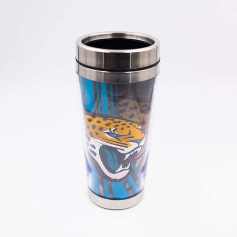 Jacksonville Jaguars Stainless Steel Tumbler with Clear Insert