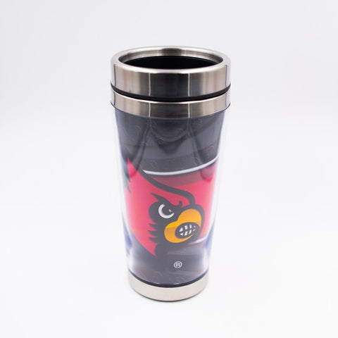 Louisville Cardinals Stainless Steel Tumbler with Clear Insert