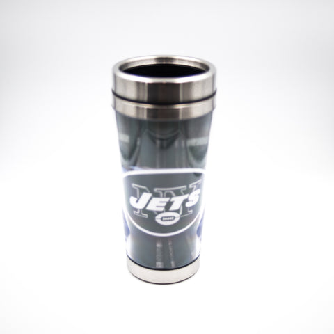New York Jets Stainless Steel Tumbler with Clear Insert