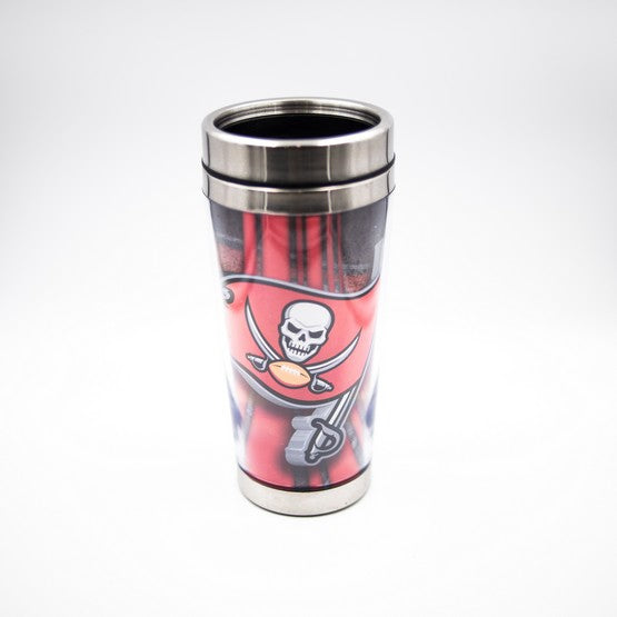 Tampa Bay Buccaneers Stainless Steel Tumbler with Clear Insert