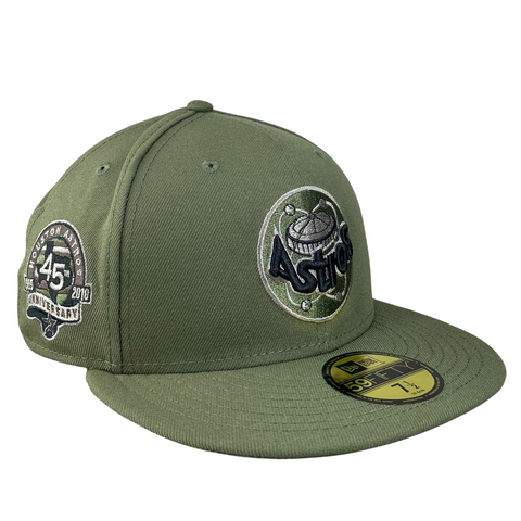 Houston Astros Olive with Camo UV 45th Anniversary Sidepatch 5950 Fitted Hat