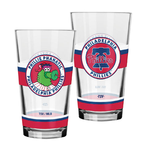 Philadelphia Phillies Phillie Phanatic 16oz Pint Glass