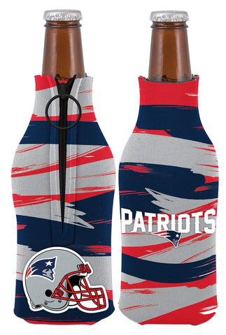 New England Patriots PaintBrush Bottle Coolie