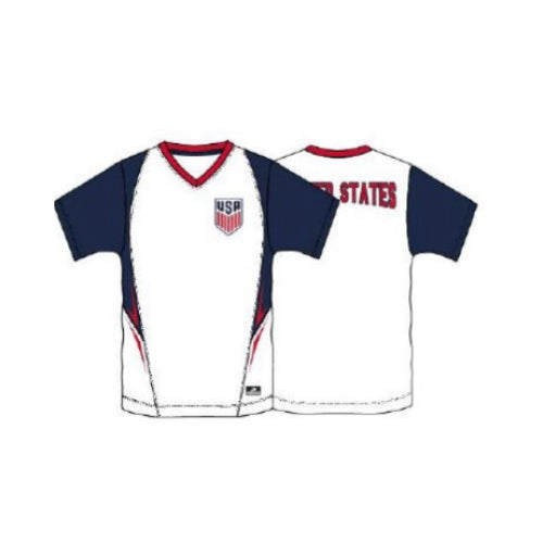 US Men's National Team SS Game Day Shirt - White - 1 Dozen