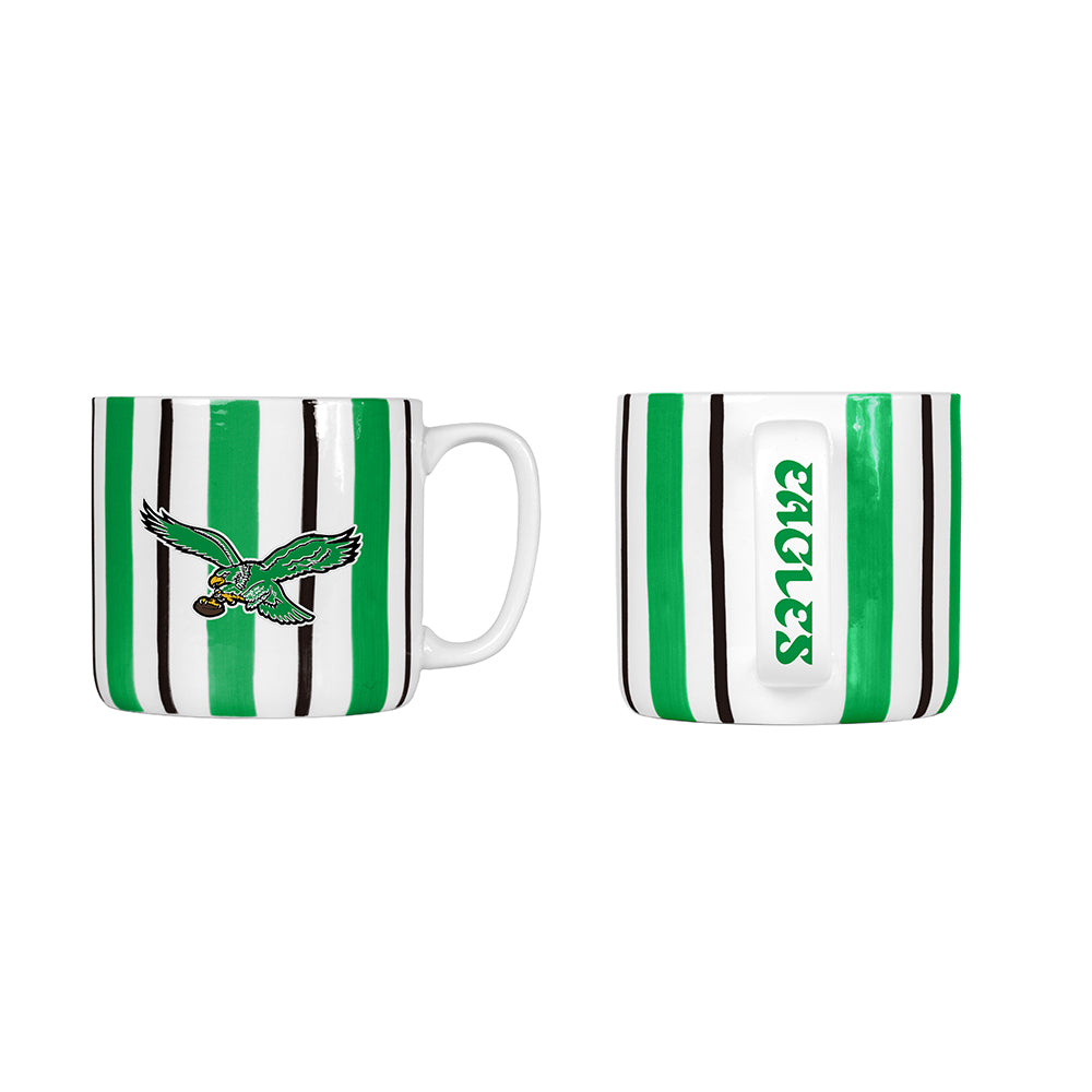 Philadelphia Eagles Retro 16oz. Brushstroke Stripe Mug