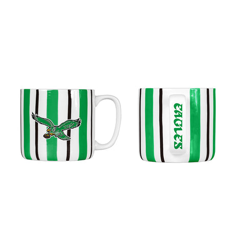 Philadelphia Eagles Retro 16oz. Brushstroke Stripe Mug