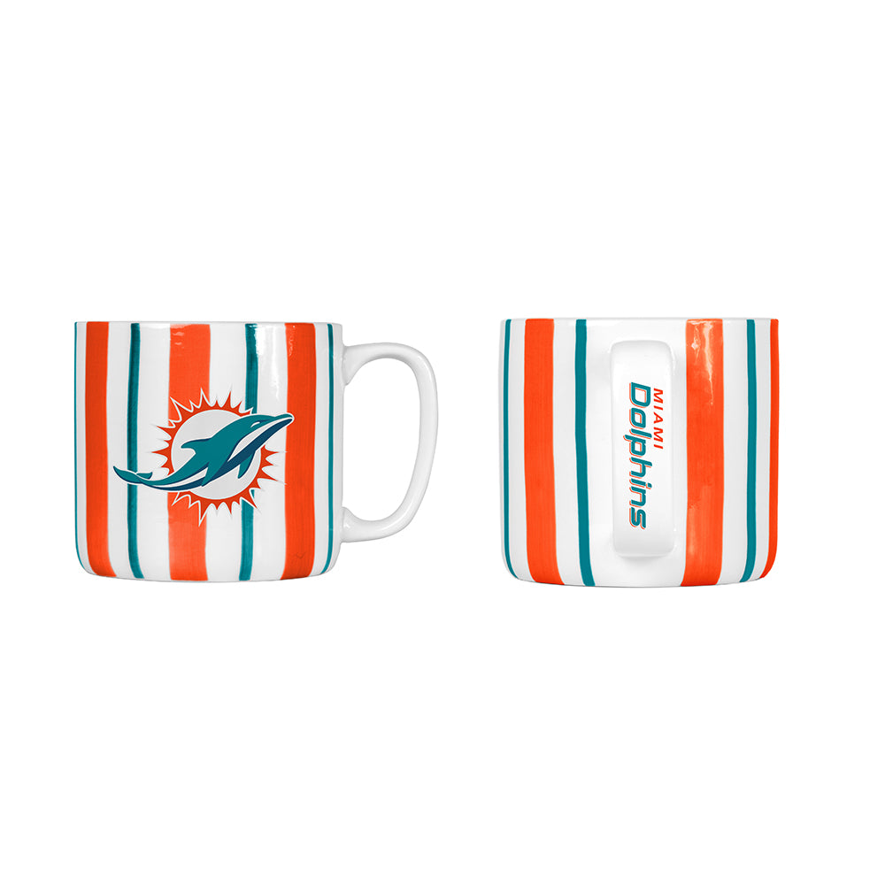 Miami Dolphins 16oz. Brushstroke Stripe Mug