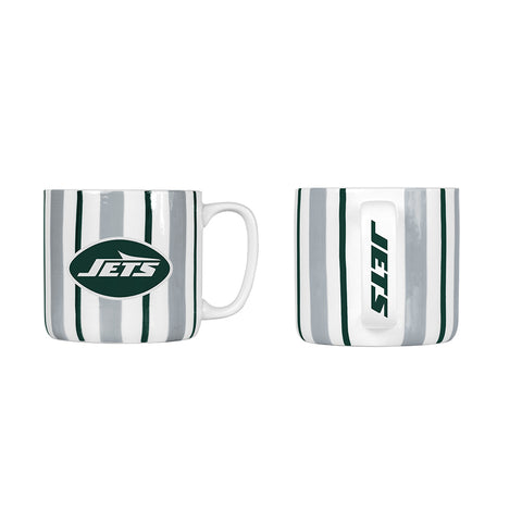 New York Jets 16oz. Brushstroke Stripe Mug