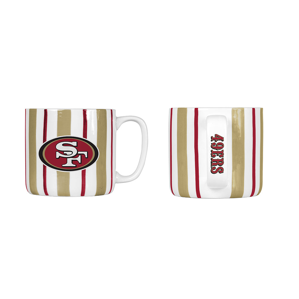 San Francisco 49ers 16oz. Brushstroke Stripe Mug