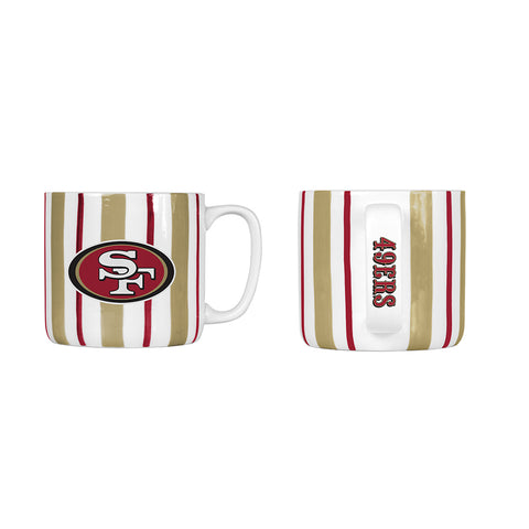 San Francisco 49ers 16oz. Brushstroke Stripe Mug