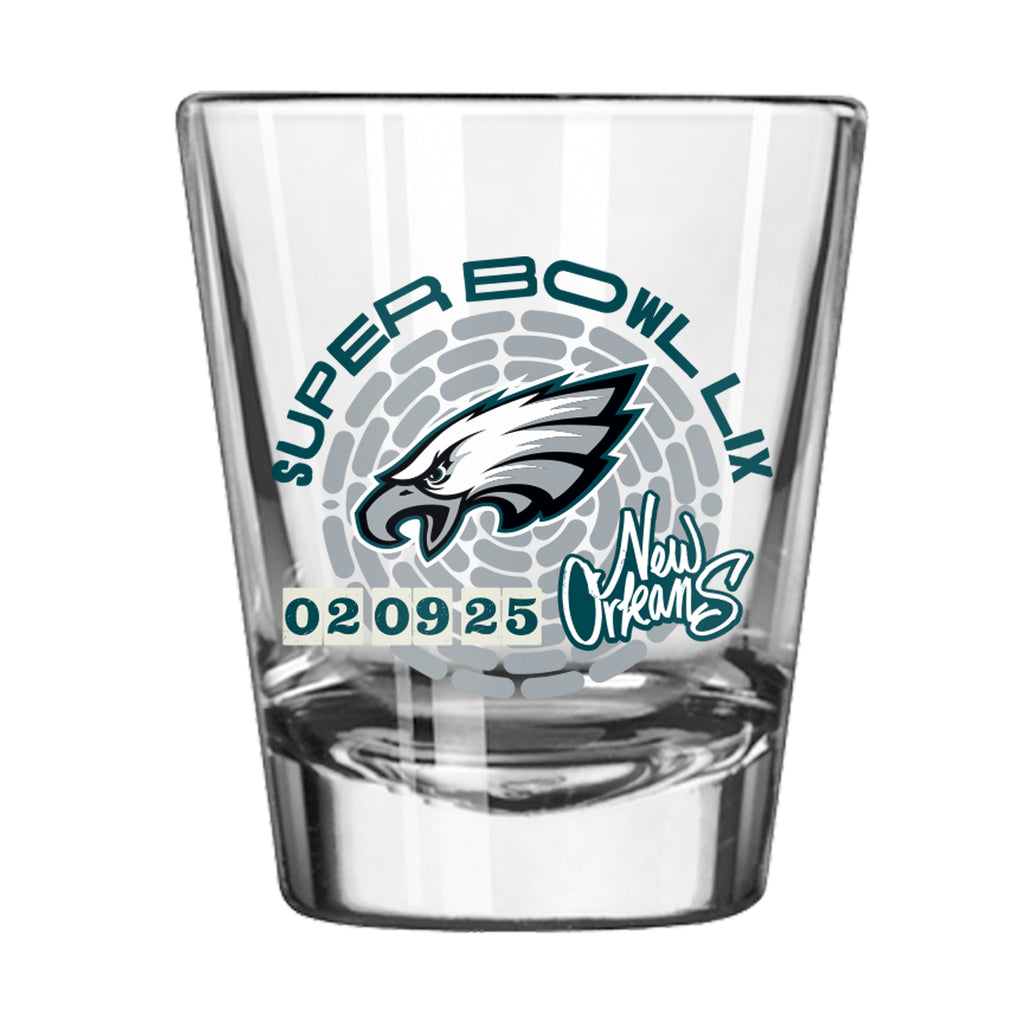 Philadelphia Eagles Super Bowl LIX 2oz Shot Glass