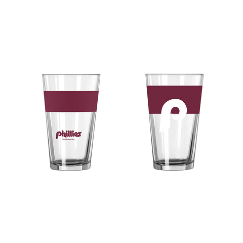 Philadelphia Phillies Retro 16oz. Colorblock Pint Glass