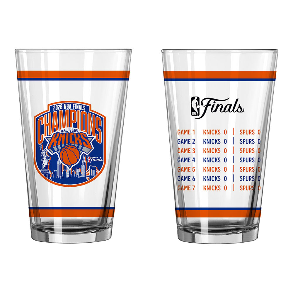 New York Knicks 2026 NBA Finals Champs 16oz Pint Glass - Score