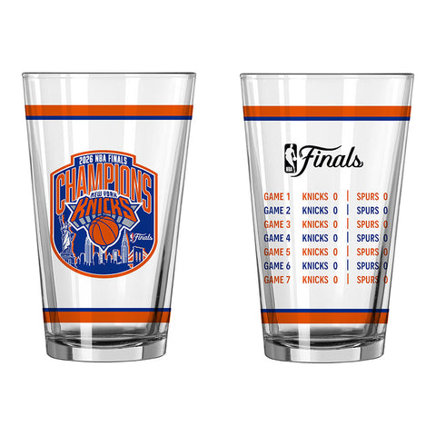 New York Knicks 2026 NBA Finals Champs 16oz Pint Glass - Score