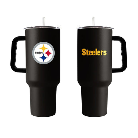 Pittsburgh Steelers 40oz. Powder Coat Travel Tumbler