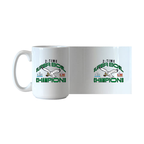 Super Bowl LIX & LII Champions 15oz Sublimated Mug - Kelly Green