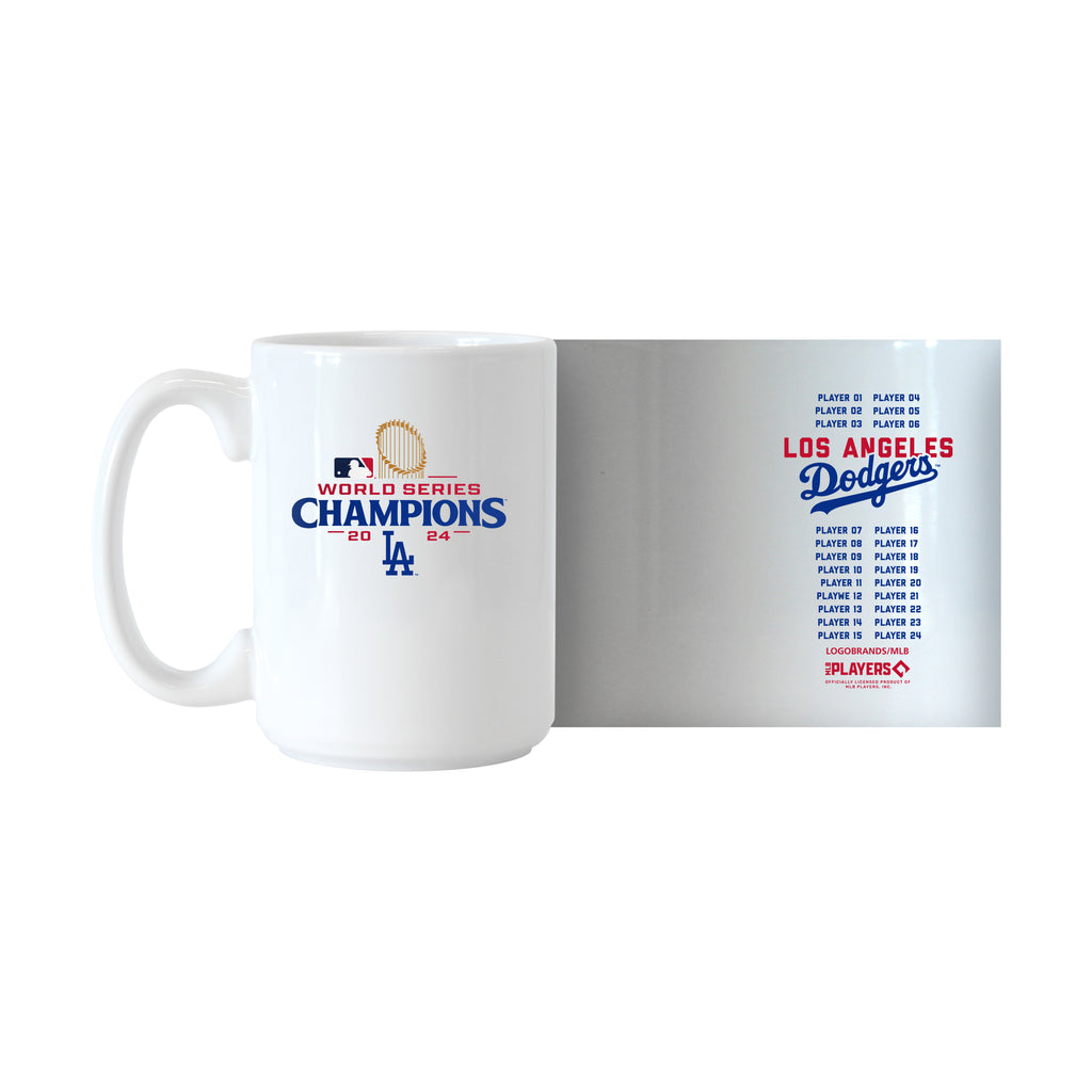 Los Angeles Dodgers 2024 World Series Champs Roster 15oz Sublimated Mug